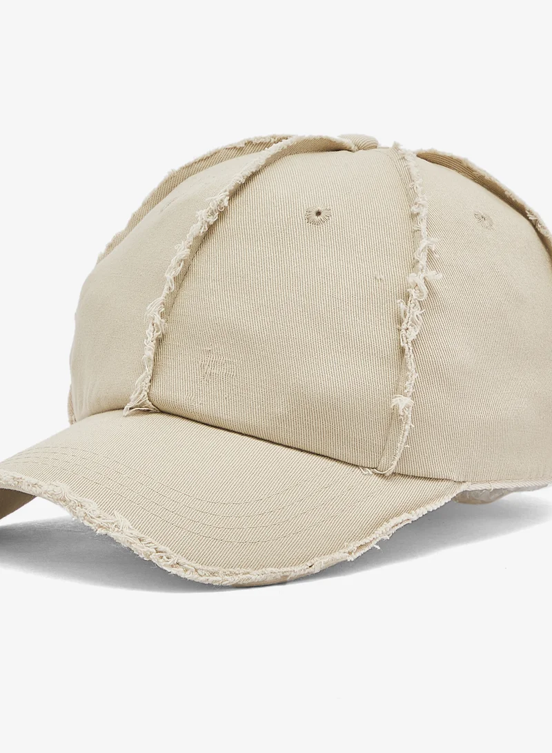 Ginger Beige Distressed Detail Cap for Women | Best Price UAE